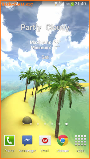Maldives 3D LWP, True Weather screenshot