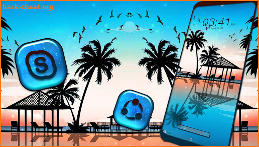 Maldives Beach Launcher Theme screenshot