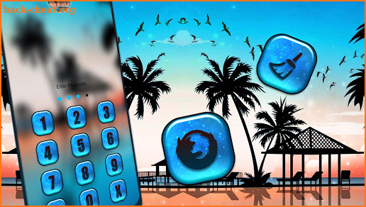 Maldives Beach Launcher Theme screenshot