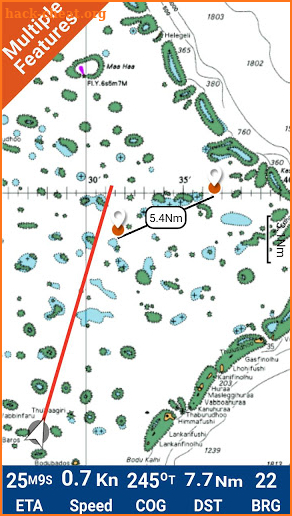 Maldives GPS Map Navigator screenshot