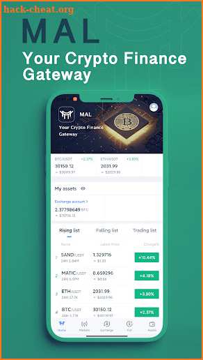Mal.io bitcoin buy trade screenshot