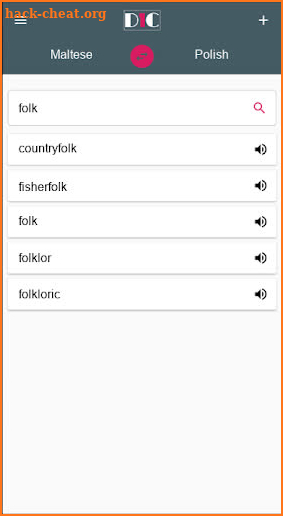Maltese - Polish Dictionary (Dic1) screenshot