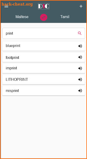 Maltese - Tamil Dictionary (Dic1) screenshot