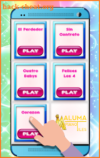 Maluma Piano Tiles screenshot