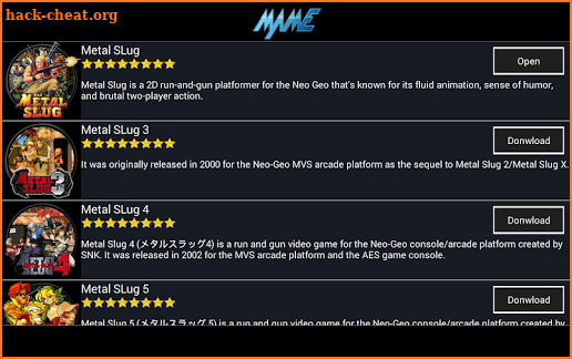 MAME Arcade + All Roms + SLug Metal Series screenshot