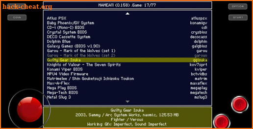 MAMEAll (MAME 0.159u2) - Arcade Games Emulator screenshot