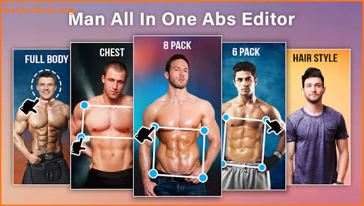 Man Abs Editor: Men Six pack, Eight pack man style screenshot
