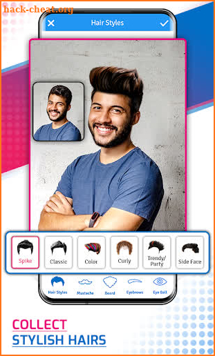 Man Photo Editor & Men HairStyle, Suits, Mustache screenshot