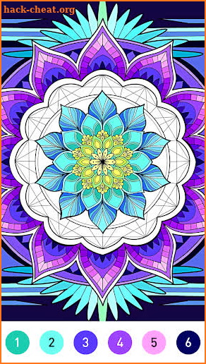 Mandala Color by Number Book screenshot
