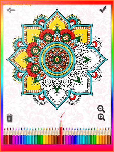 Mandala Color By Number Coloring Book screenshot