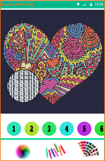 Mandala Color by Number - Pixel Art Coloring Game screenshot