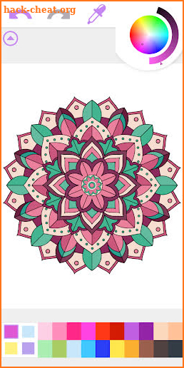 Mandala Coloring Book Game screenshot