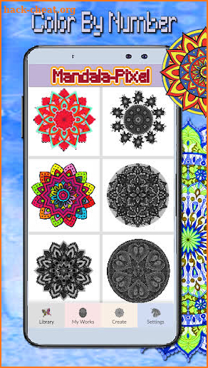 Mandala Coloring By Number:PixelArtColor screenshot