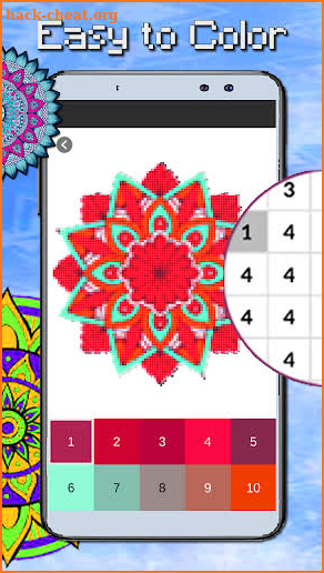Mandala Coloring By Number:PixelArtColor screenshot