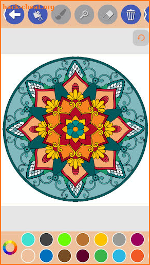 Mandala coloring games - Coloring book for adults screenshot