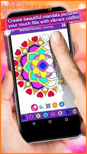 Mandala Number Coloring screenshot