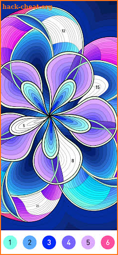Mandala Pattern Coloring Game screenshot