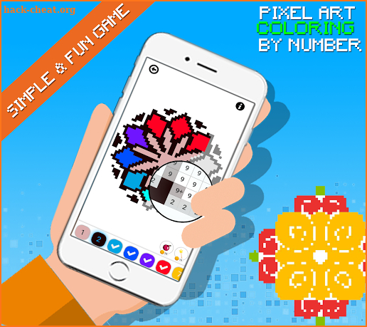Mandala Pixel Art - Coloring By Number screenshot
