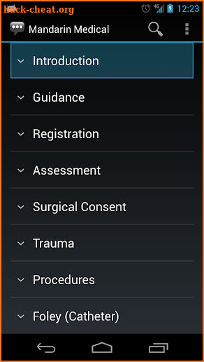 Mandarin Medical Phrases screenshot