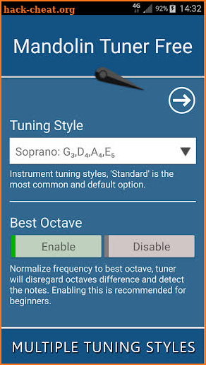 Mandolin Tuner Free screenshot