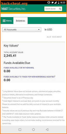 M&T Web Trading screenshot