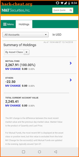M&T Web Trading screenshot