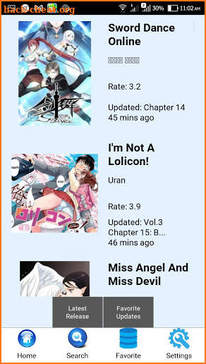 Manga Update screenshot