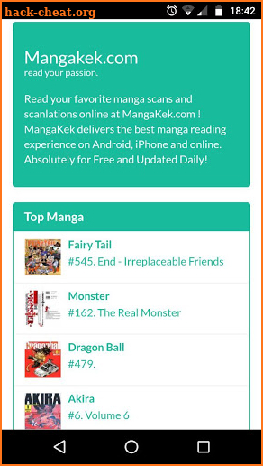 MangaKek - Reader for Manga Scanlations screenshot