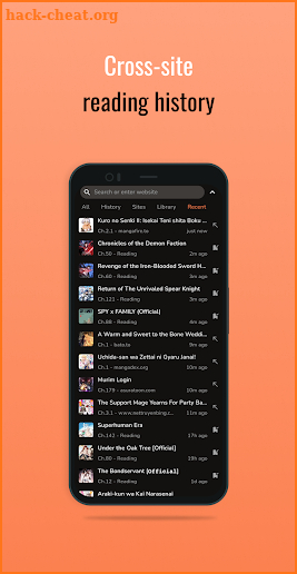 MangaPin - Web Browser screenshot