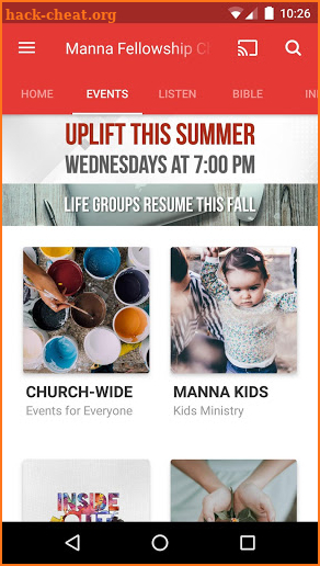 Manna Fellowship Church screenshot