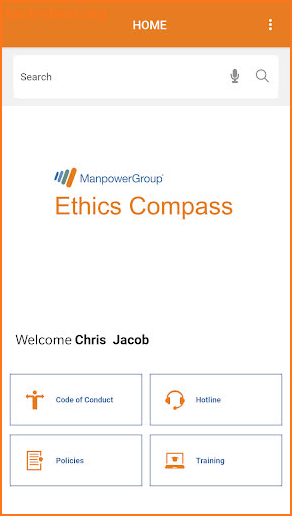 ManpowerGroup Ethics Compass screenshot