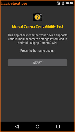 Manual Camera Compatibility screenshot