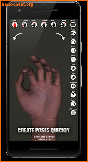 Manus - Hand pose tool screenshot