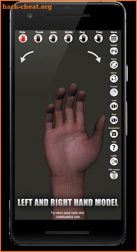 Manus - Hand pose tool screenshot