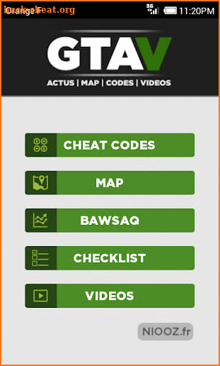 Map & Cheats for GTA V screenshot