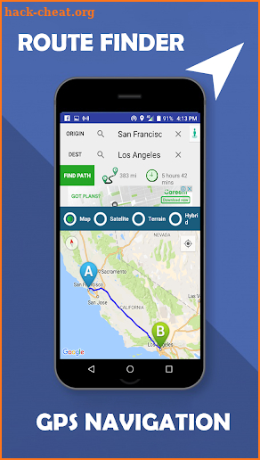 Map & navigation: Voice GPS driving direction screenshot