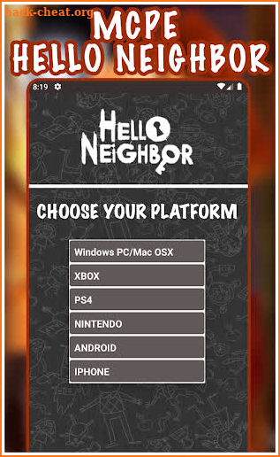 Map & Skins & News For MCPE - Hello neighbor World screenshot