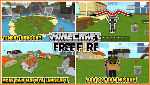 Map FF Fire Minecraft PE Skins screenshot