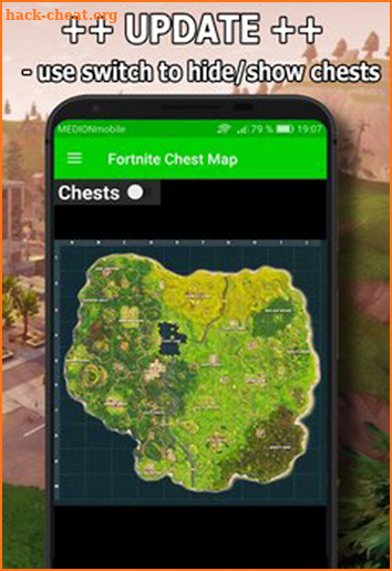 Map `Fortnite battle royale` screenshot