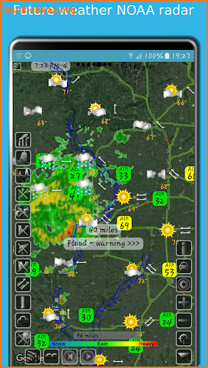 Map - hurricane tracker and radar screenshot