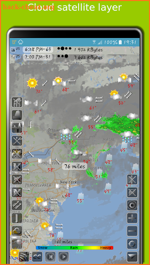 Map - hurricane tracker and radar screenshot