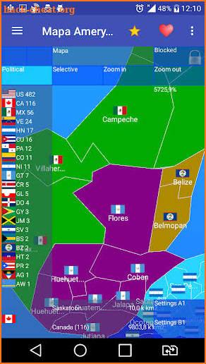 Map of America North Free screenshot