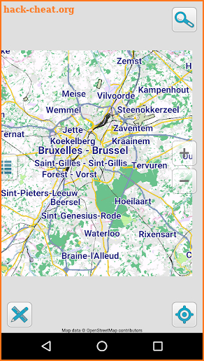 Map of Brussels offline screenshot