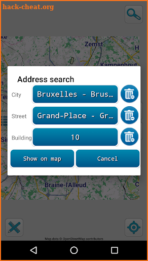 Map of Brussels offline screenshot