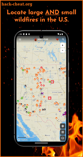 Map of Fire: Wildfire Map screenshot