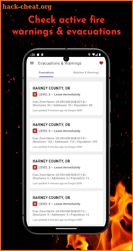 Map of Fire: Wildfire Map screenshot