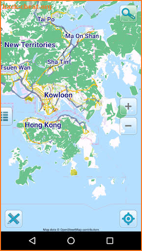 Map of Hong Kong offline screenshot