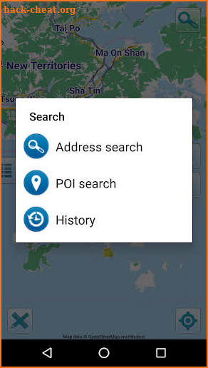 Map of Hong Kong offline screenshot