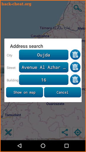Map of Morocco offline screenshot