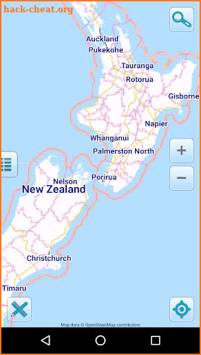 Map of New Zealand offline screenshot
